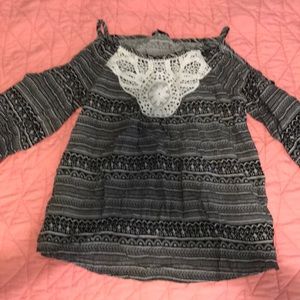 Art Class girls cold shoulder top.